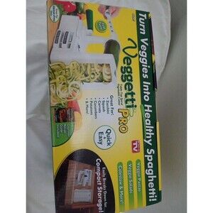 AS SEEN ON TV !  VEGGETTI PRO Table Top Spiral Vegetable Cutter